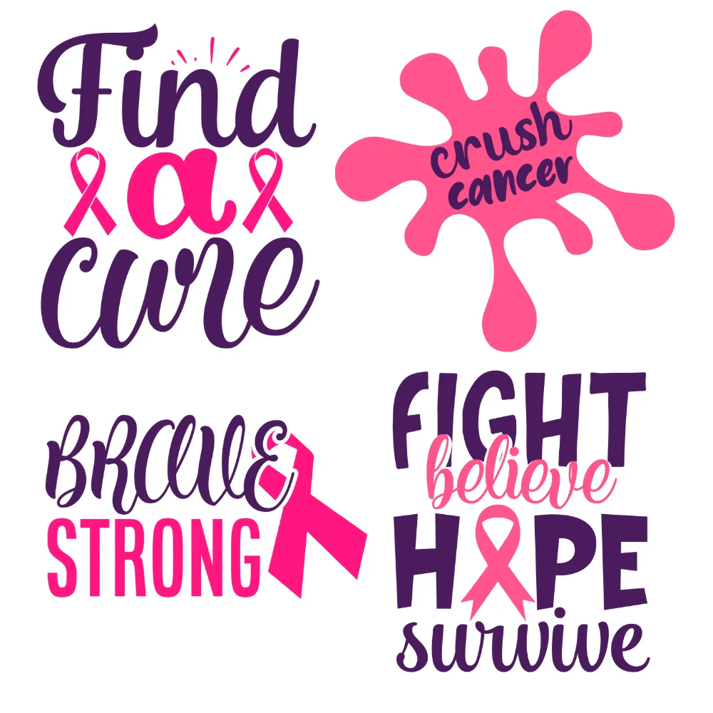 Fighting Cancer SVG Bundle (16 Designs)