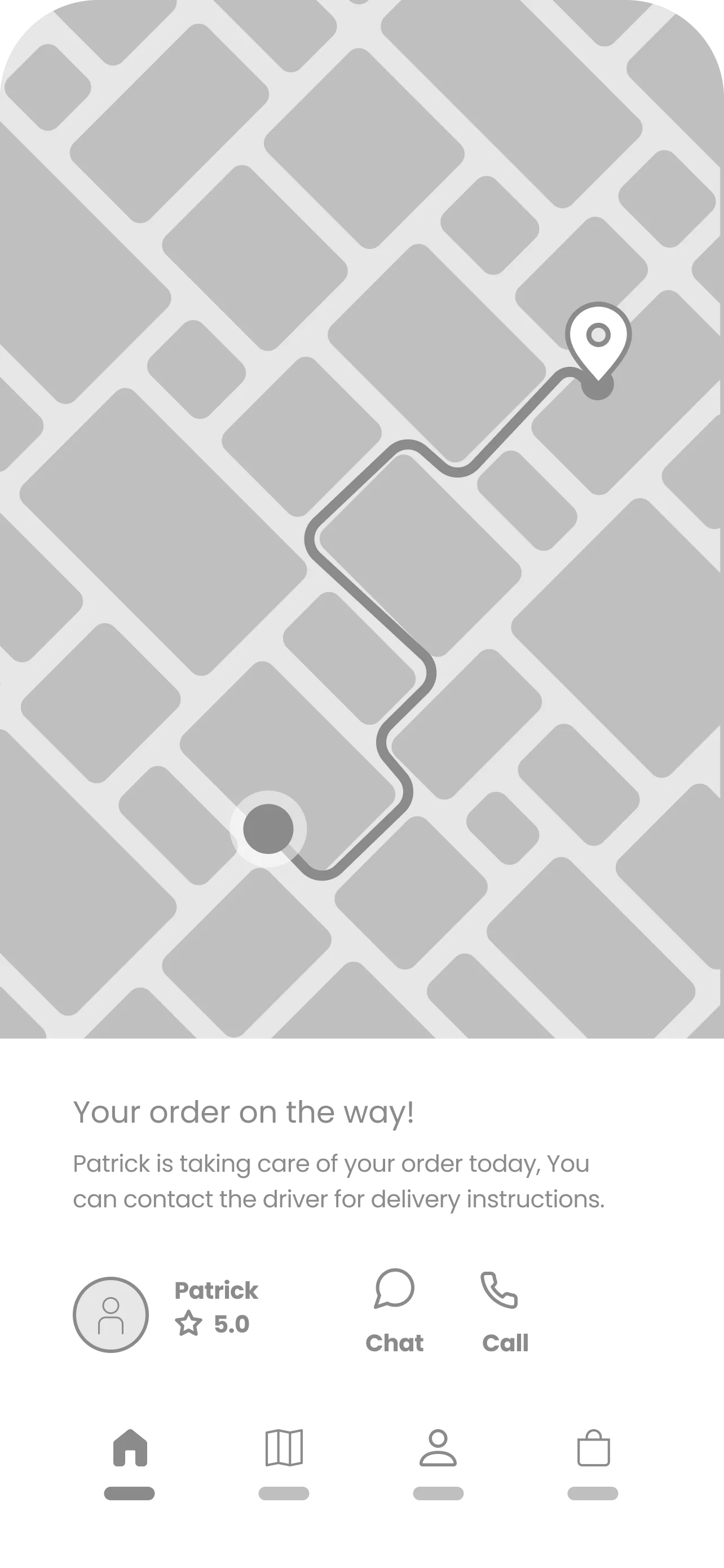 coffee house digital wireframe track screen