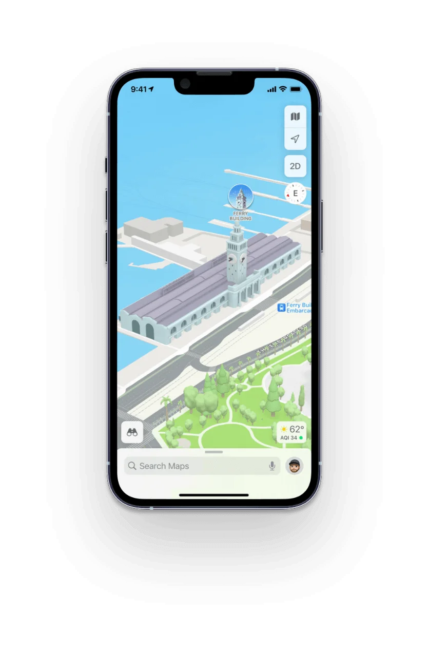 iPhone 13 Pro floating