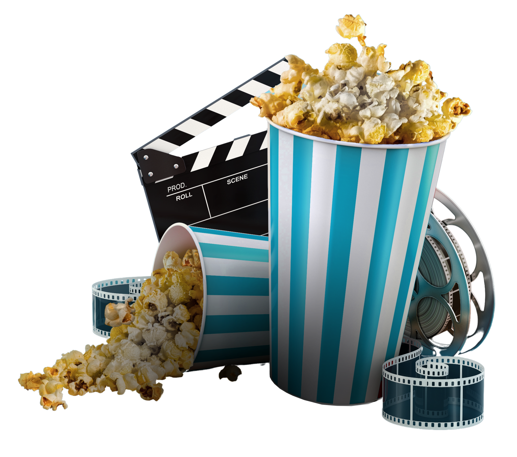 image of popcorn and film roll