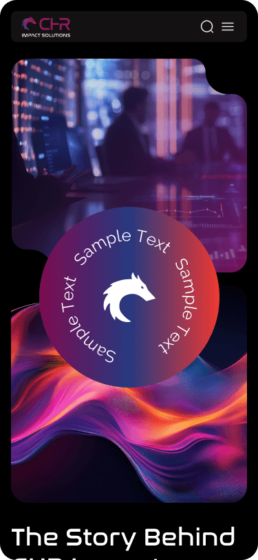 CHR IMPACT SOLUTION WEBSITE design About2 Mobile
