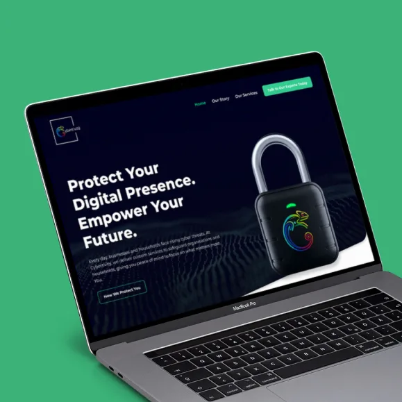 Cybertivity cybersecurity website design