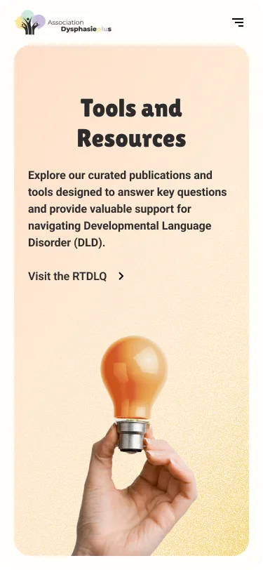 Dysphasie Mobile Tools and Resources