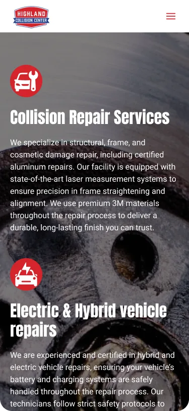 Highland Collision Center Collision Repair Services Mobile