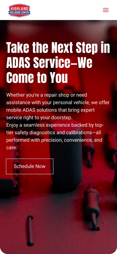 Highland Collision Center Take the Next Step in ADAS Service—We Come to You Mobile