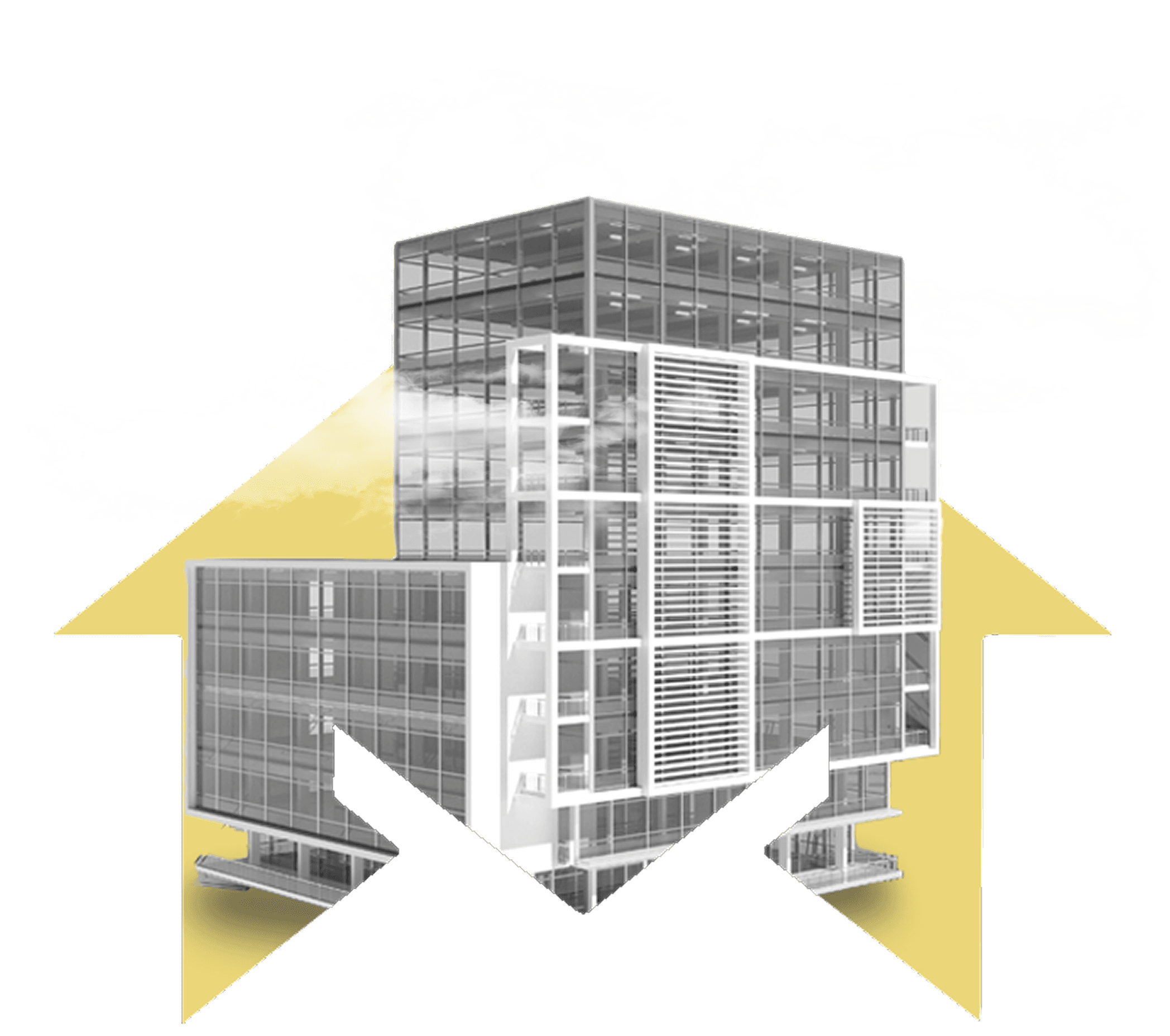 Melkart logomark with building