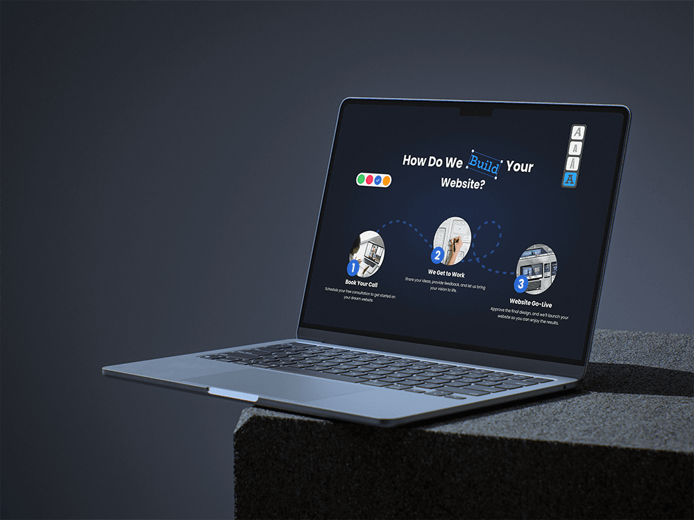 Onepage pro landing page on macbook mockup