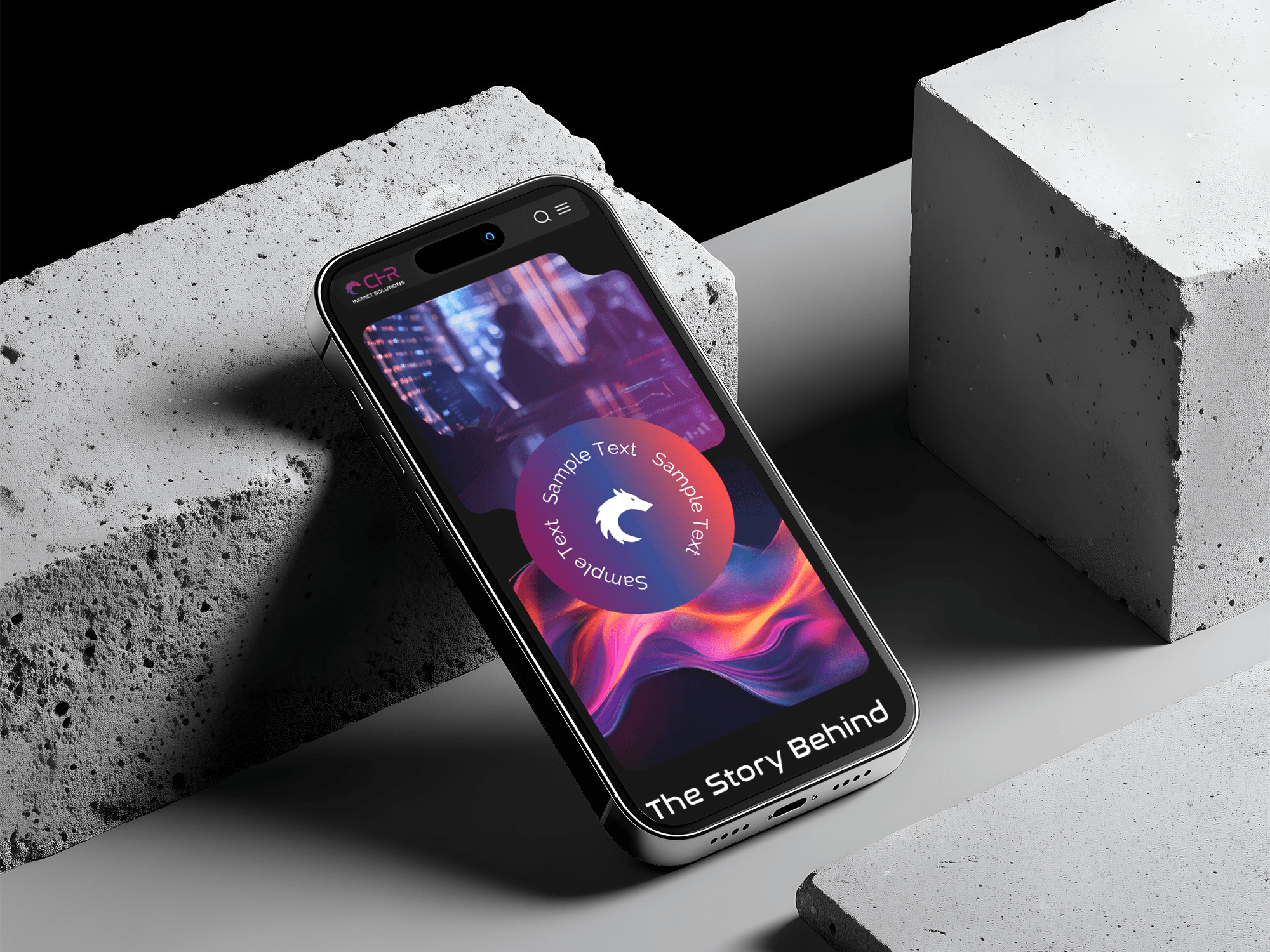 chr impact solutions mobile website mockup