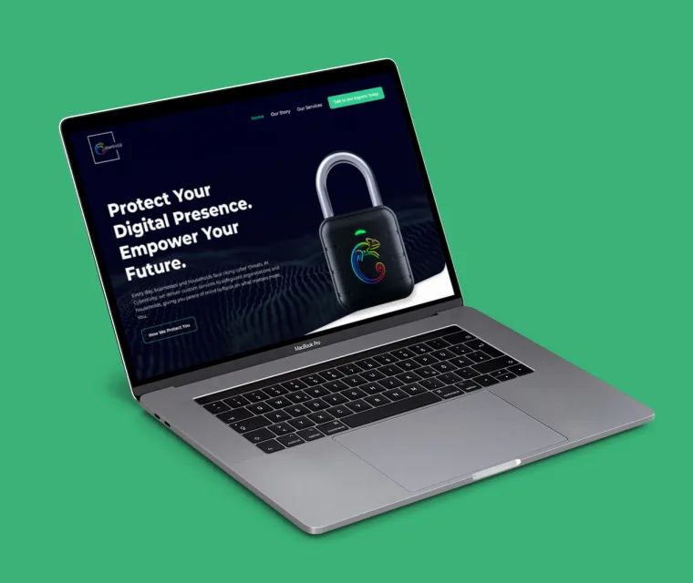 cybertivity homepage laptop mockup thumbnail