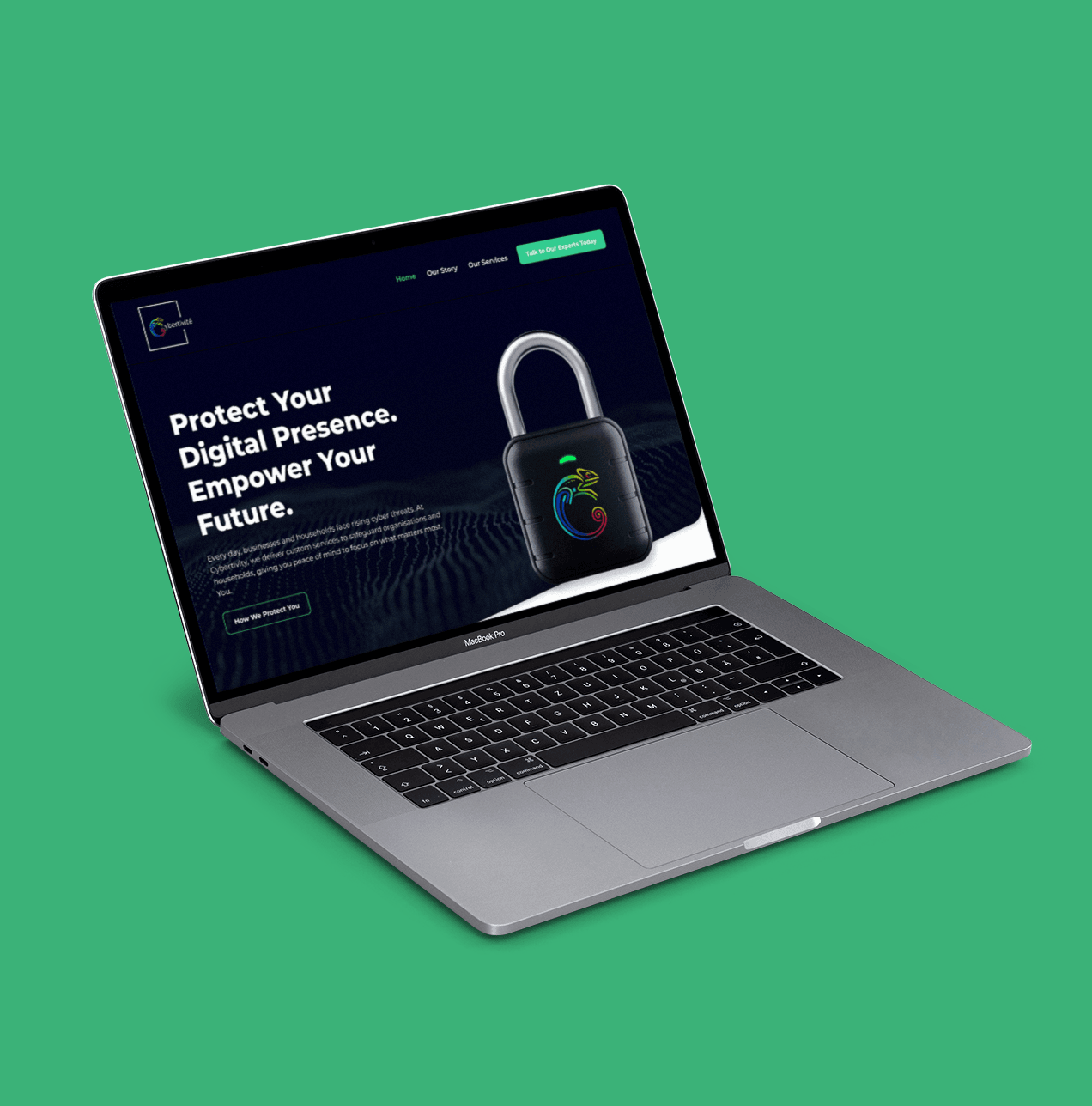 cybertivity homepage laptop mockup thumbnail