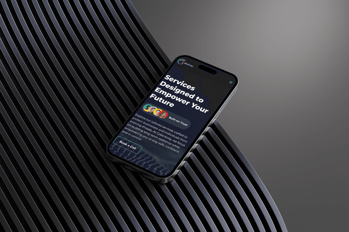 cybertivity services mobile phone mockup