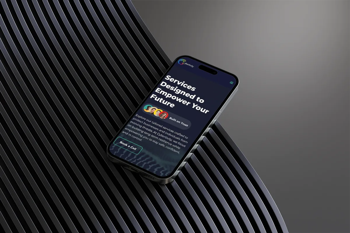 cybertivity services mobile phone mockup