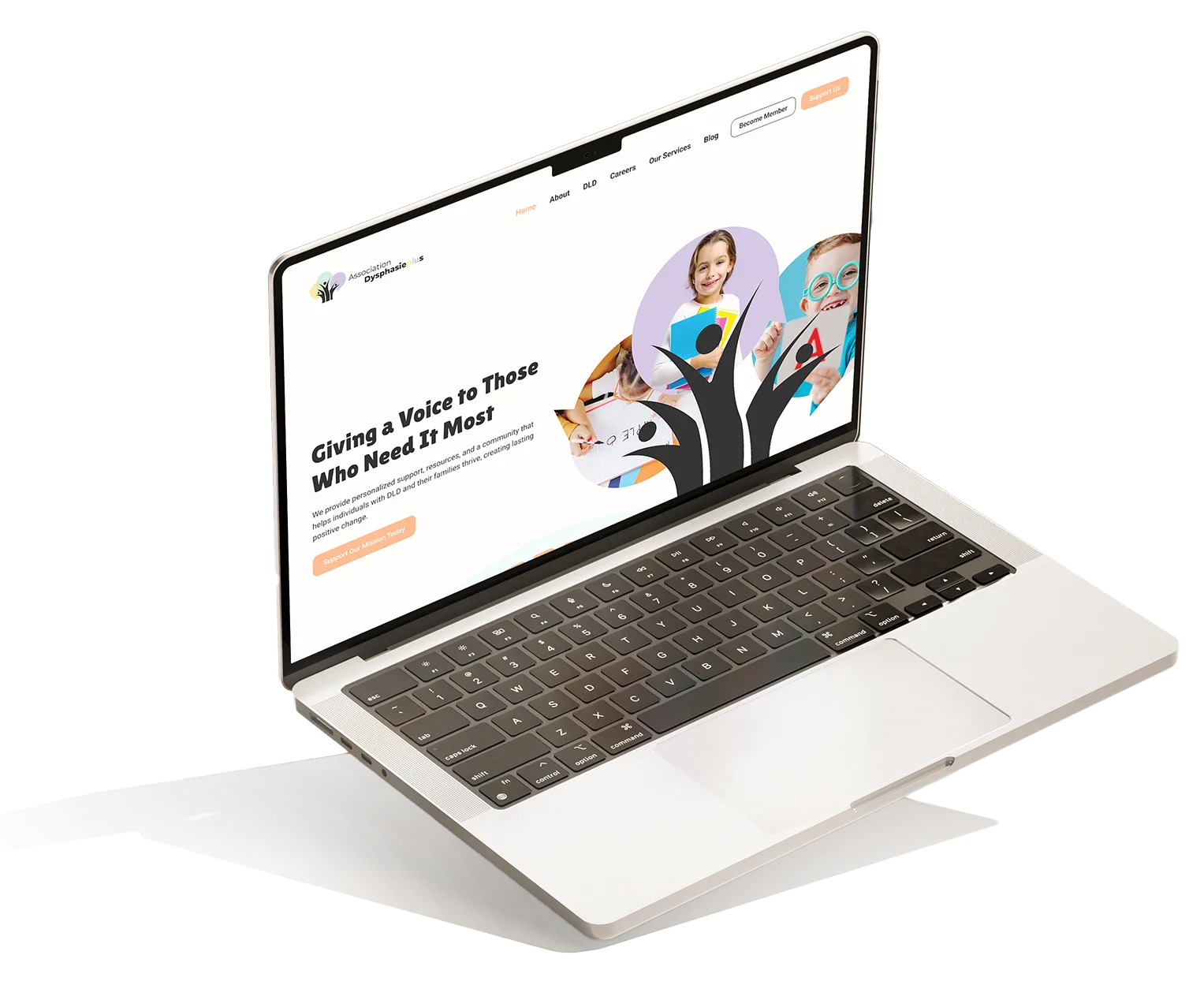 dysphasie plus homepage macbook mockup noBG