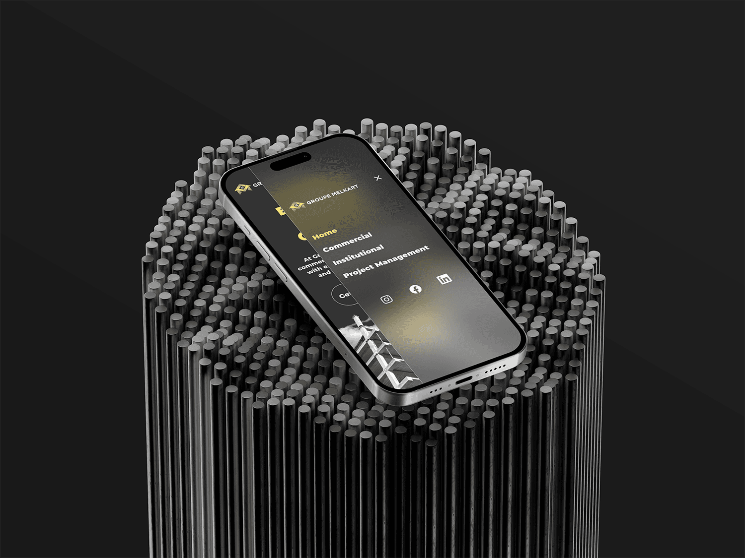 melkart group mobile side menu