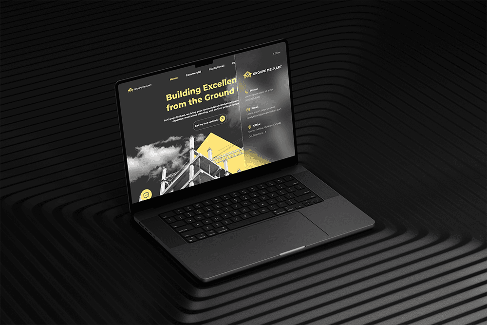 melkart group quick contact side menu