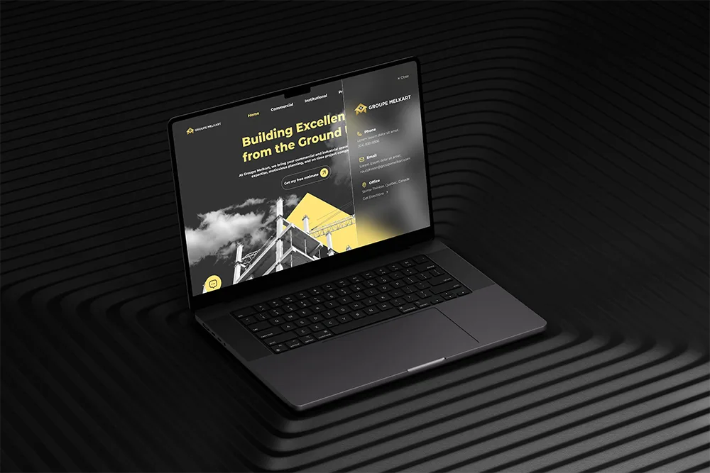 melkart group quick contact side menu