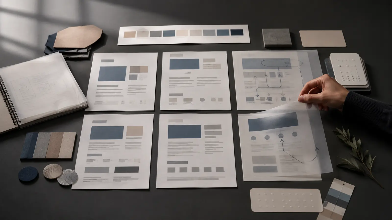 Layered editorial materials representing language, cultural context and website localization