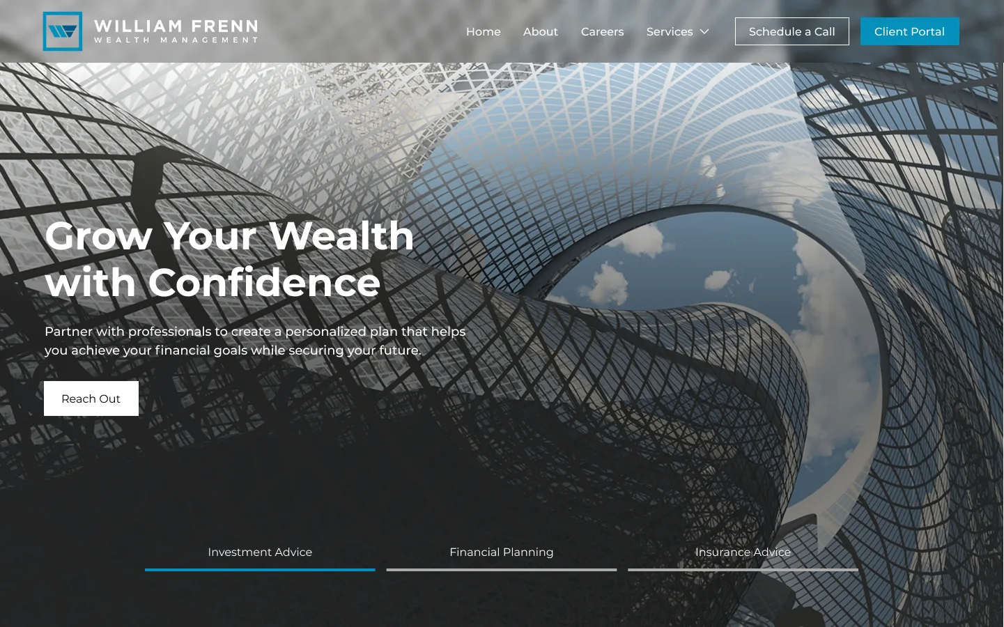 william frenn homepage prototype