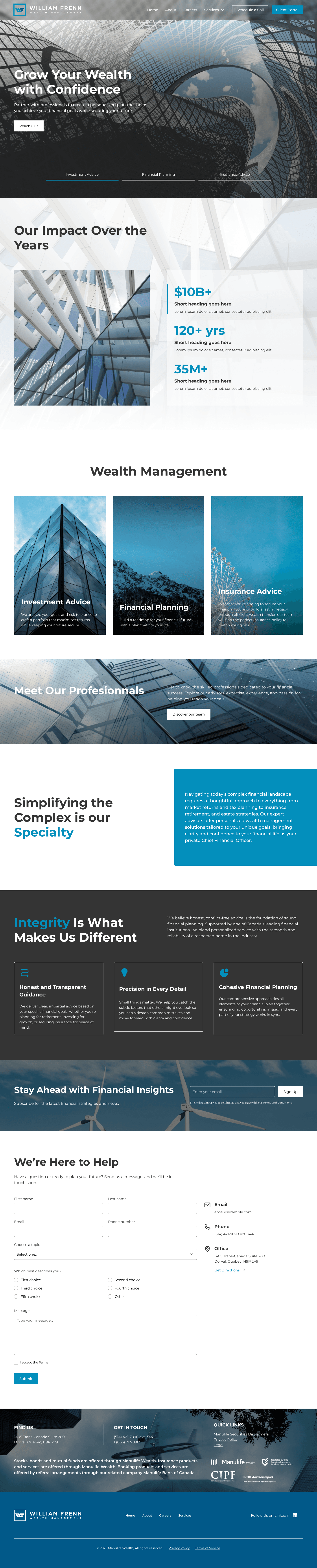 william frenn homepage ui design