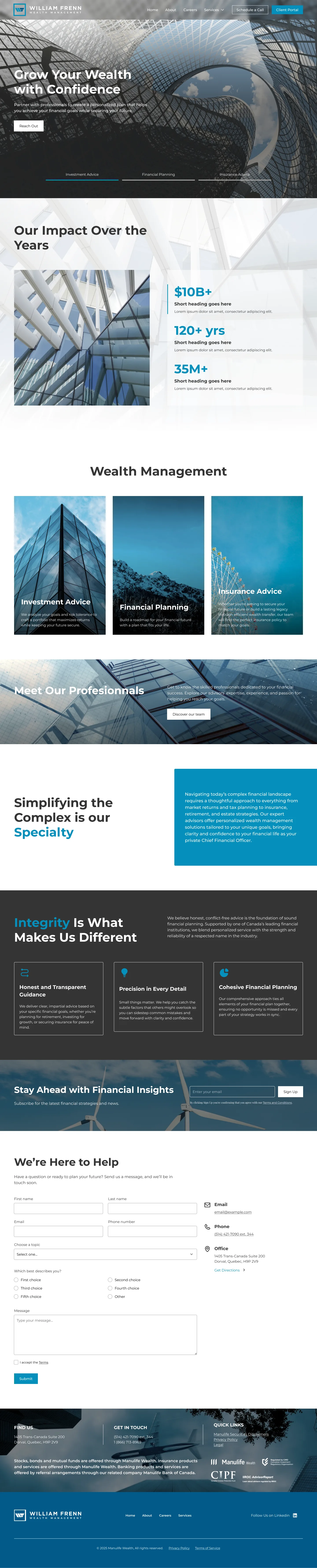 william frenn homepage ui design